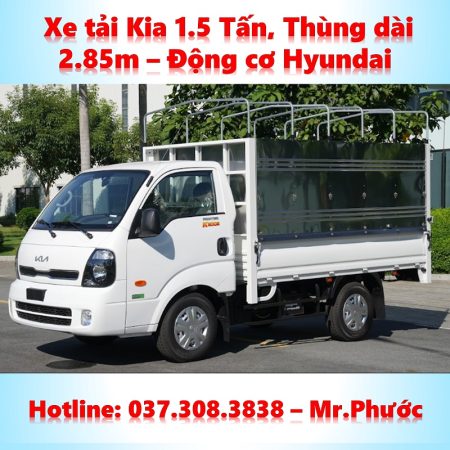 Xe Tải Kia 1.5 Tấn thùng mui bạt