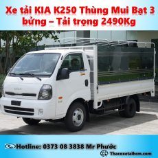 Xe tải Kia 2.4 tấn mui bạt 3 bửng