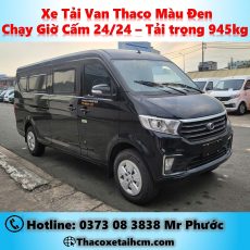 Mặt trước Xe Tải Van Thaco Sơn Màu Đen