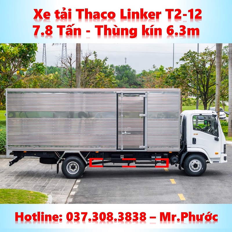Thùng Tổng thể Xe Tải Thaco Linker 7.8 Tấn thùng kín 6.3m Thùng Tổng thể Xe Tải Thaco Linker 7.8 Tấn thùng kín 6.3m